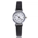 Classic Women's Casual Quartz Leather Band Strap Watch Round Analog Clock Wrist Watches - Minihomy