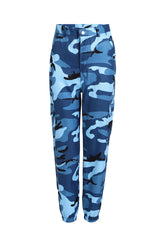 Camouflage Workwear Denim Casual Harem Pants