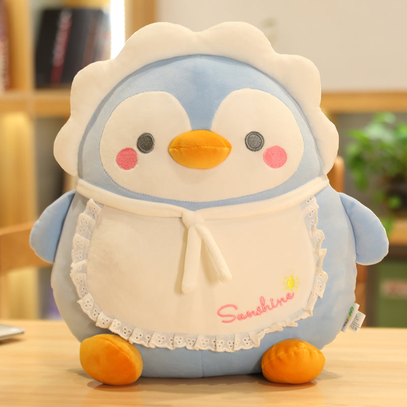 Cuddle Up with Adorable Animal Friends: Stuffed Soft Bear Chick Penguin Pig Seal Pillow! - Minihomy