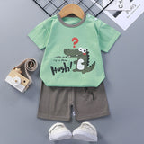 Children's Short-Sleeved Suit - Cotton Baby Summer Clothes