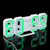 Digital Clock Electronic Alarm Clock Wall Three-dimensional Wall Clock - Minihomy