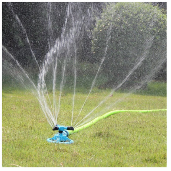 Garden Small Triple Rotary Lawn Sprinkler Automatic - Minihomy