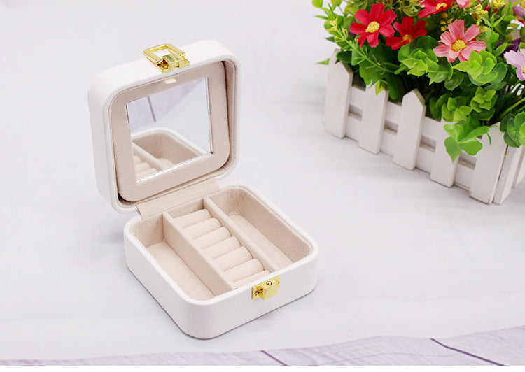 Earrings Jewelry Double Storage Box European Jewelry Box