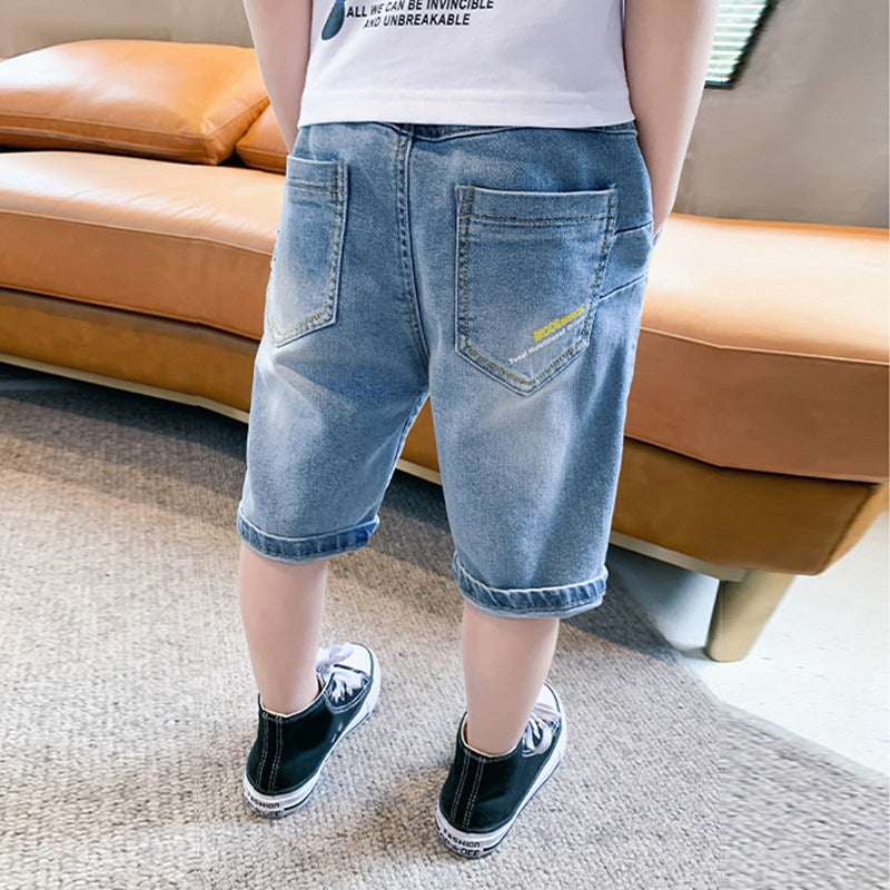 Children's Pants Boy Jeans Summer Casual Shorts