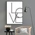 Love Amore Canvas Wall Art - Minihomy