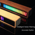 Bluetooth Voice Control Car Audio VU Meter with RGB LED Lights - Solid Wood Spectrum Rhythm - Minihomy