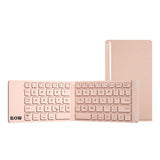 Style Folding Bluetooth Keyboard And Mouse Set Wireless Mute Portable Keyboard For Business And Travel