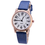 Women Simple Dial Wristwatches Casual Fashion Luxury Leather Strap Quartz Watches Clock Relogio Feminino