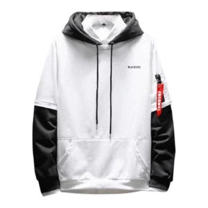 Long Sleeve Pullover contrast Hoodies Sweatshirt hoodies Men