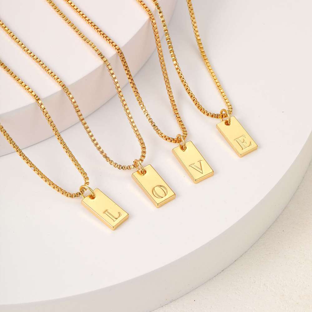 26 English Letter Necklace Creative: Personalized Style at Its Finest - Minihomy