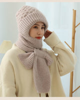 Women's Fleece-lined Scarf And Hat: Winter Warmth in Style