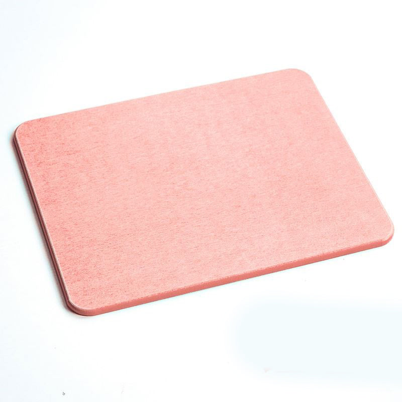 Solid color bathroom floor mat