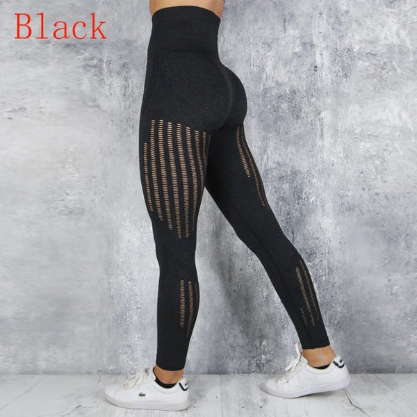 High waist yoga pants women's knit