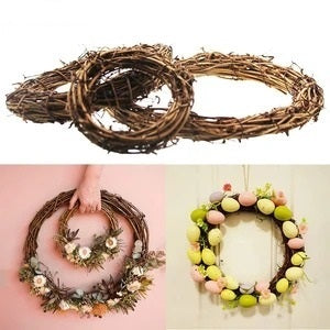 DIY Home Decor Natural Rattan Wreath