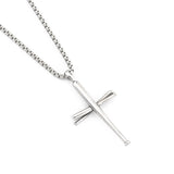 Baseball bat cross hip hop necklace - Minihomy