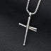 Baseball bat cross hip hop necklace - Minihomy