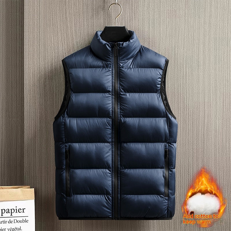 Down Jacket Vest Men's Coat Thickened Warm - Minihomy