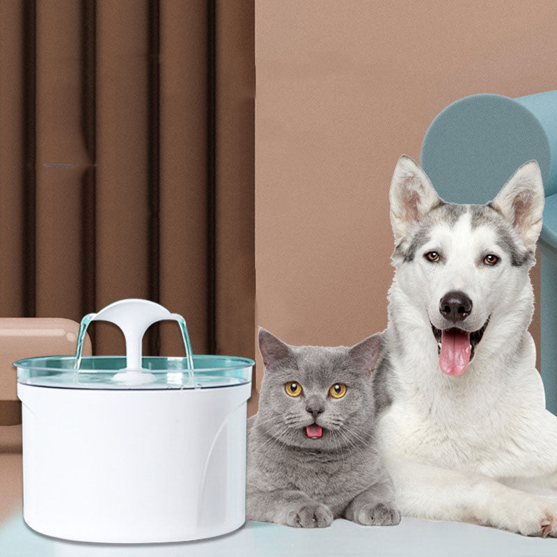 Pet Dog Cat Water Fountain - Electric Automatic Water Dispenser with LED Water Level Display