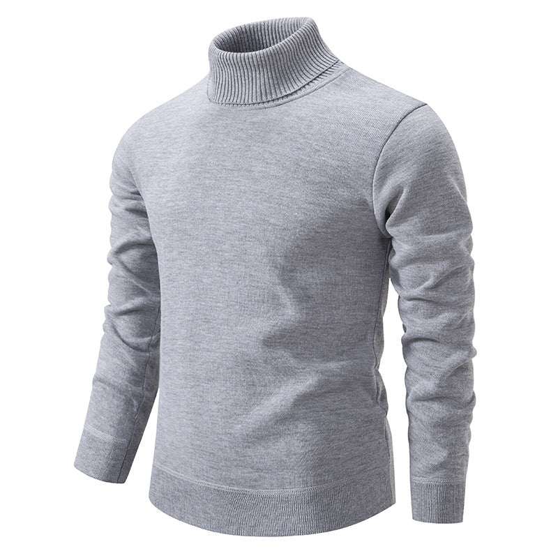 Autumn and Winter Velvet Thickening Sweater - Men's Turtleneck