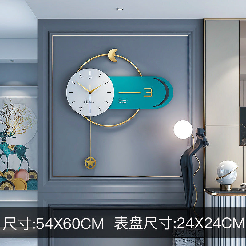 Modern Simple Wall Clock Home Decoration Clock Light Luxury Wall Clock - Minihomy