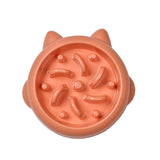 Pet Dog Cat Slow Feeder Bowl - Anti-Choking Interactive Eating Dish