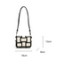 Black And White Contrasting Canvas Bag - Minihomy