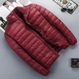 Lightweight Down Jacket Hooded Men Short - Minihomy