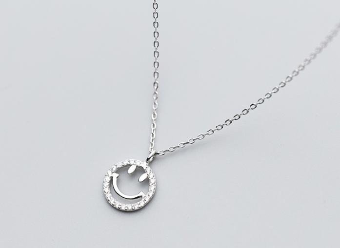 Smiley necklace for women