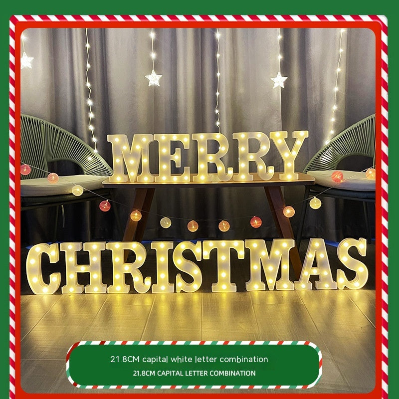 Color Printing LED Merry Christmas Letter Lights - Minihomy