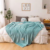 Single layer milk fleece blanket