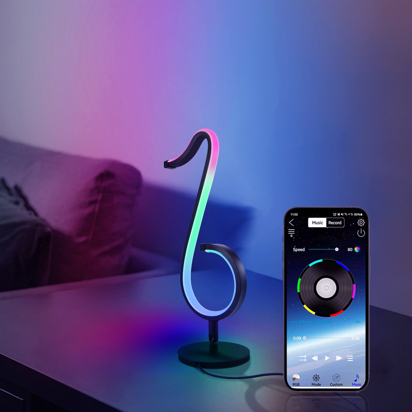 Immerse Yourself in Ambient Light with the Intelligent Symphony Atmosphere Lamp - Minihomy