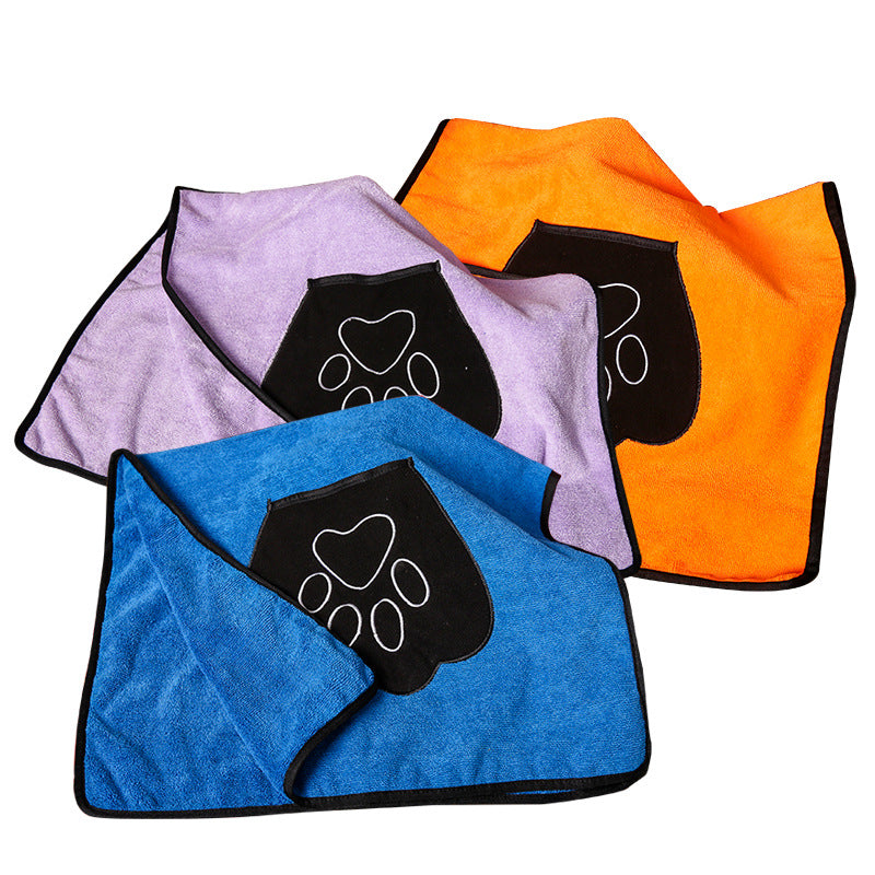 Pet absorbent bath towel - Minihomy