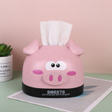 Creative Cute Cartoon Tissue Box Living Room Household Plastic Storage - Minihomy