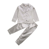 Pure Color Children's Bathrobe Casual Suit: Comfort and Style for Little Explorers