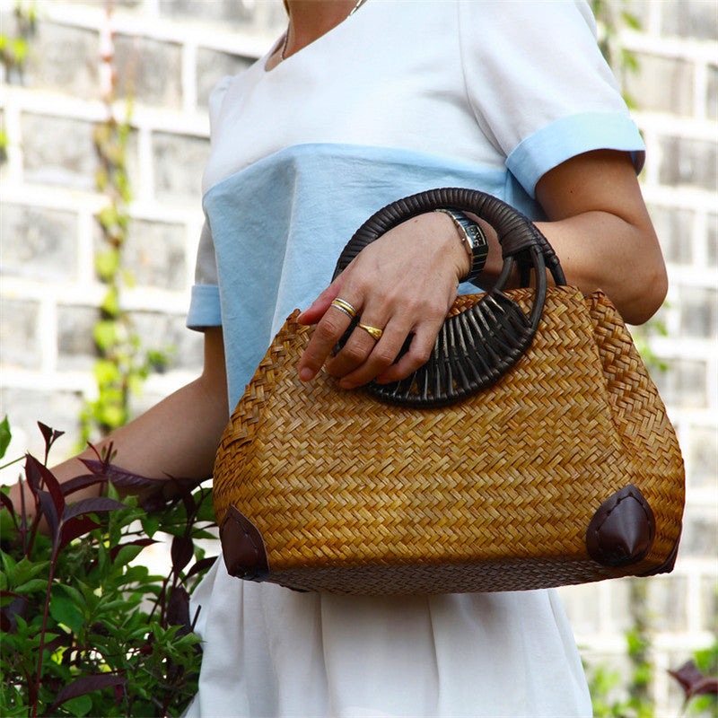 Straw bag women handbag