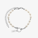 Square Pearl Bracelets For Men Women Double Stacking Simple