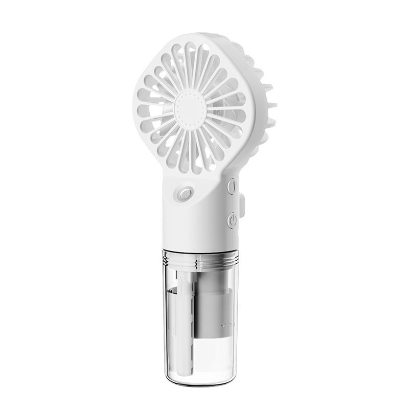 Portable Handheld Spray Fan: 4-Speed Misting Fan for Summer Cooling & Outdoor Use (USB Rechargeable) - Minihomy