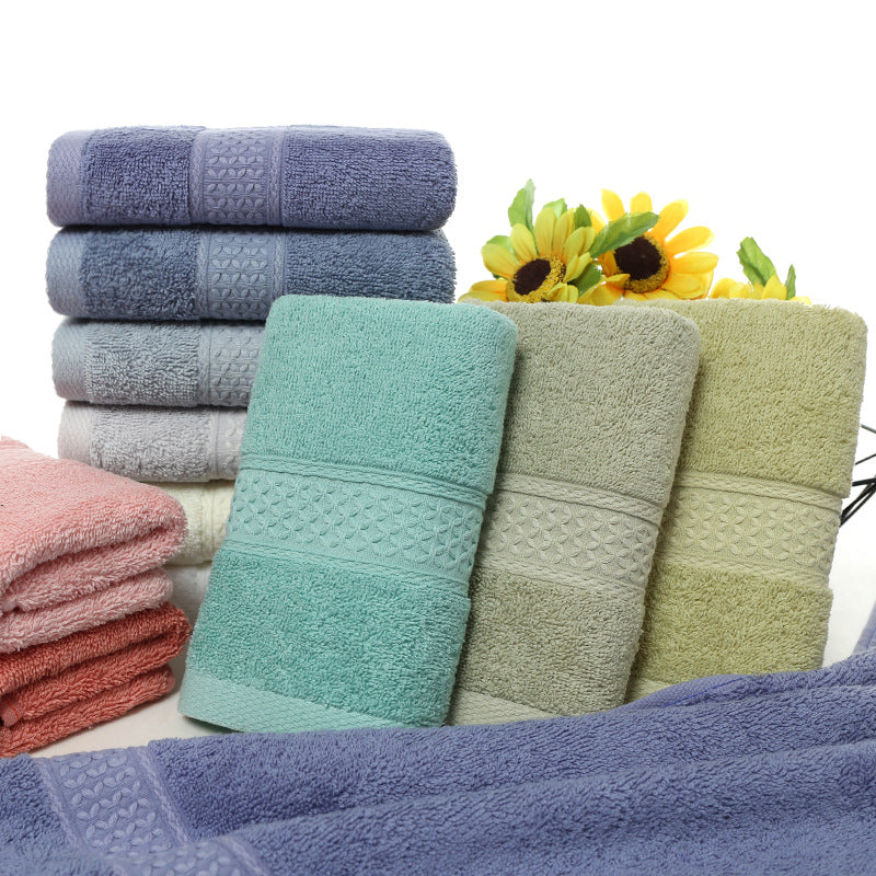 Pure cotton plain bath towel