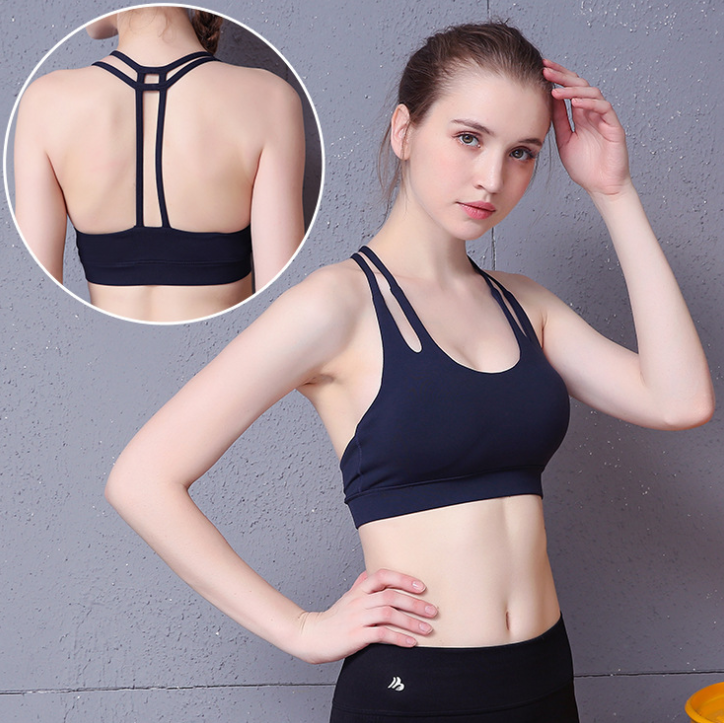 Beauty back sports bra running yoga clothes breathable sweat yoga vest