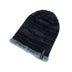 Diagonal hook hat bib knitted woolen hat - Minihomy