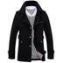 Men's Casual Solid Color Trench Coat - Minihomy