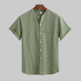 Loose Cotton And Linen Short Sleeve