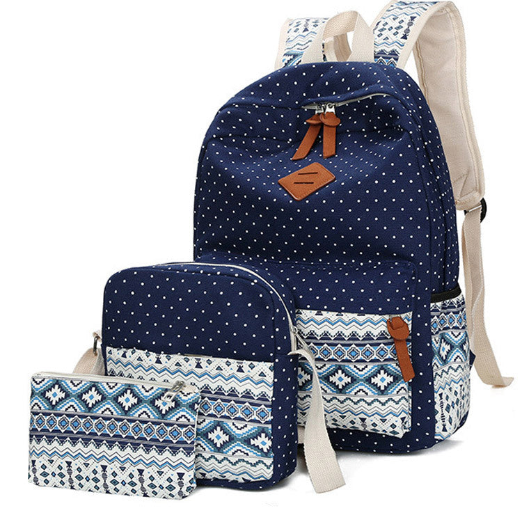 National Wind Canvas Backpack - Stylish and Versatile - Minihomy