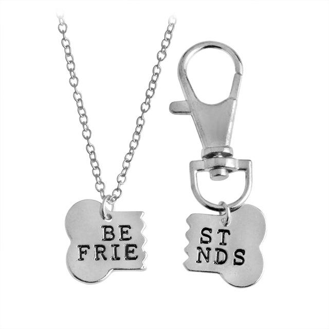 Best Charm Necklace Friendship Necklaces Dog Bones Animal Pendants - Minihomy