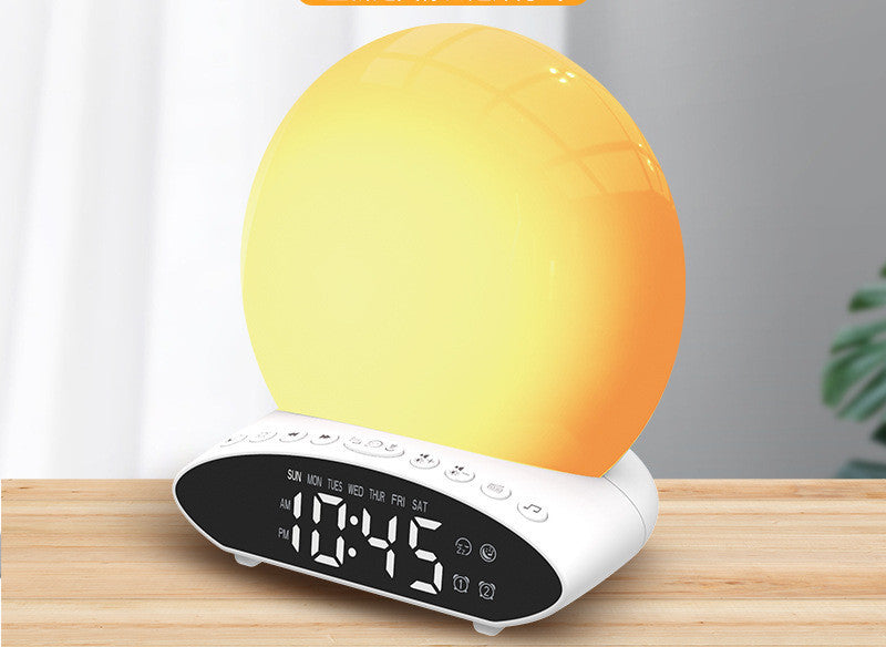 Wake-up Light Can Simulate Sunrise Sunset Time Projection Night Light Music Alarm Clock