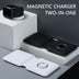 2-in-1 Magnetic Wireless Charger - 15W Fast Charging Pad for iPhone & Android - Minihomy