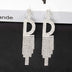 925 Silver Needle Ornaments Rhinestone Letter B Earrings Banquet Tassel Ear - Minihomy