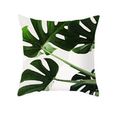 Peach Skin Fleece Pillowcase - Tropical Plant Home Decor