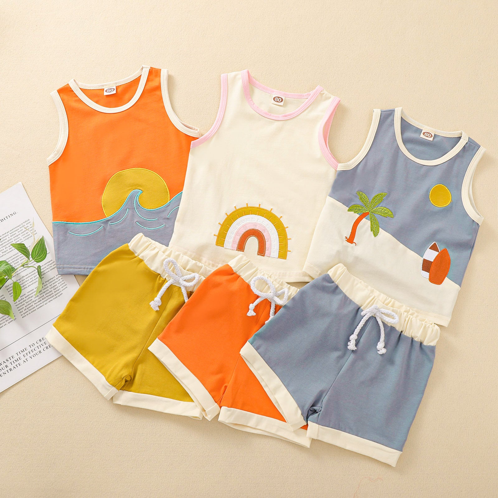 Children's  Summer Cartoon Kids Clothes