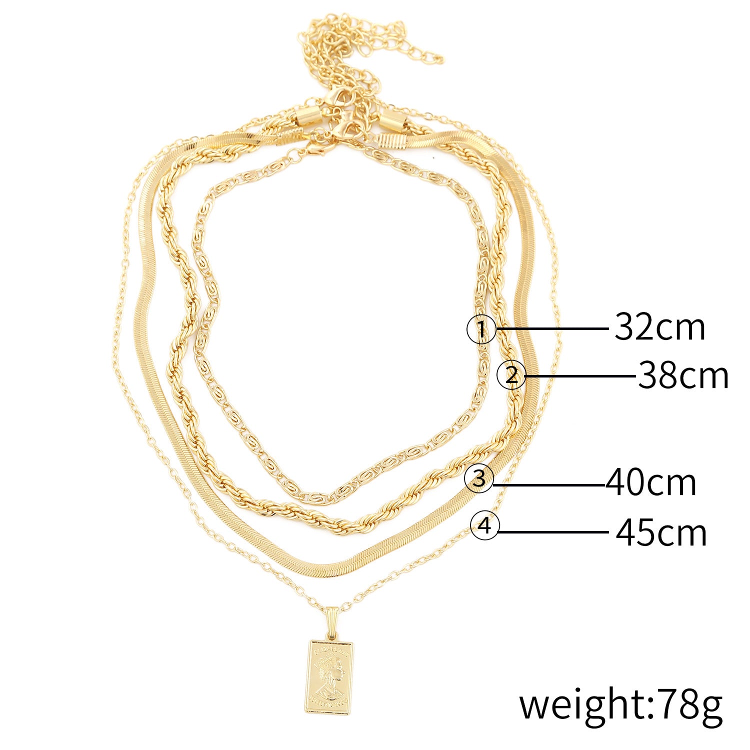 Female Twist Chain Necklace - Minihomy